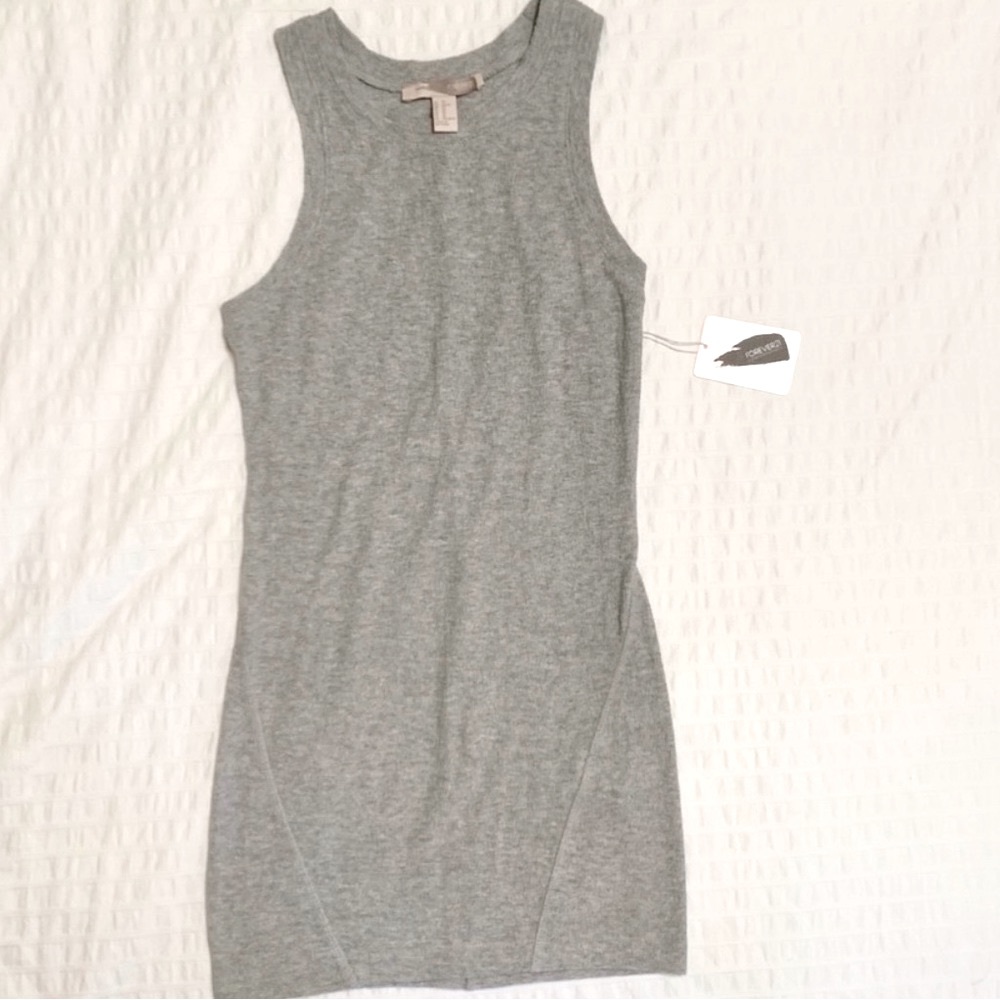 🔸Forever 21 contemporary cotton racer back mini dress NWT